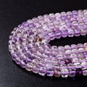 Shop Ametrine Faceted Beads! 5MM  Ametrine Gemstone Grade A Micro Faceted Square Cube Loose Beads (P6) | Natural genuine faceted Ametrine beads for beading and jewelry making.  #jewelry #beads #beadedjewelry #diyjewelry #jewelrymaking #beadstore #beading #affiliate #ad