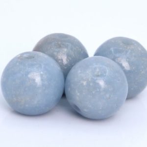 Genuine Natural Angelite Gemstone Beads 8MM Blue Round A Quality Loose Beads (105421) | Natural genuine beads Array beads for beading and jewelry making.  #jewelry #beads #beadedjewelry #diyjewelry #jewelrymaking #beadstore #beading #affiliate #ad