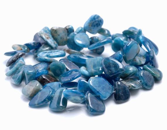 9-10mm  Apatite Gemstone Pebble Nugget Chip Loose Beads 15.5 Inch  (80001900-a29)