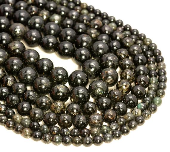 Genuine Astrophyllite Golden Gemstone Grade Aaa 4mm 6mm 8mm Round Loose Beads 15.5 Inch Full Strand (a251)