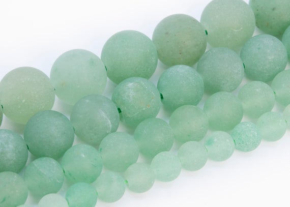 Matte Green Aventurine Beads Grade Aaa Genuine Natural Gemstone Round Loose Beads 4mm 6mm 8mm 15mm Bulk Lot Options
