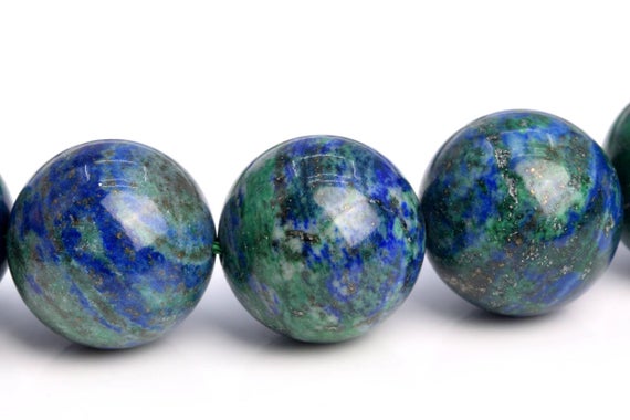 15-16mm Azurite Beads Grade Aaa Natural Gemstone Quarter Strand Round Loose Beads 4" Bulk Lot 1,3,5,10 And 50 (103610hf-948)