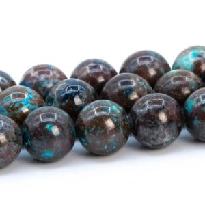 Shop Azurite Beads! 6MM Multicolor Azurite Malachite Quartz Beads Genuine Natural Gemstone Round Loose Beads 16" / 8" Bulk Lot Options (116145) | Natural genuine beads Azurite beads for beading and jewelry making.  #jewelry #beads #beadedjewelry #diyjewelry #jewelrymaking #beadstore #beading #affiliate #ad