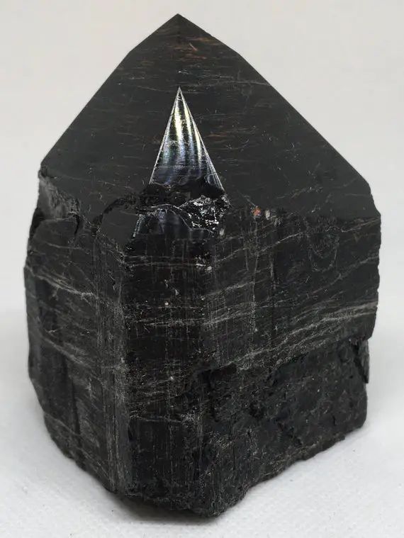 Black Tourmaline Top Polished Point, Standing Point,  Healing Crystals And Stones, A Stabilizing Stone With High Energy