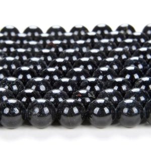 Shop Black Tourmaline Round Beads! Natural Black Tourmaline Gemstone Grade A Round 6MM Loose Beads (D69) | Natural genuine round Black Tourmaline beads for beading and jewelry making.  #jewelry #beads #beadedjewelry #diyjewelry #jewelrymaking #beadstore #beading #affiliate #ad