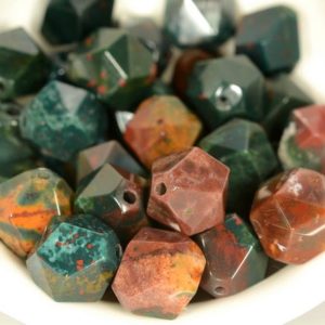 Shop Bloodstone Faceted Beads! 10MM Indian Blood Stone Beads Star Cut Faceted Grade AAA Genuine Natural Gemstone Loose Beads 14.5" LOT 1,3,5,10 and 50 (80005781-M25) | Natural genuine faceted Bloodstone beads for beading and jewelry making.  #jewelry #beads #beadedjewelry #diyjewelry #jewelrymaking #beadstore #beading #affiliate #ad
