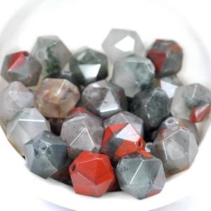 Shop Bloodstone Faceted Beads! 8MM African Blood Stone Beads Star Cut Faceted Grade AAA Genuine Natural Gemstone Loose Beads 14.5" LOT 1,3,5,10 and 50 (80005153-M16) | Natural genuine faceted Bloodstone beads for beading and jewelry making.  #jewelry #beads #beadedjewelry #diyjewelry #jewelrymaking #beadstore #beading #affiliate #ad
