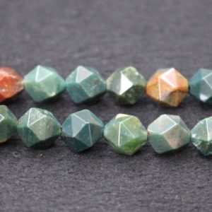 Shop Bloodstone Faceted Beads! Natural Faceted Blood stone Beads,Blood stone Beads,4mm 6mm 8mm 10mm Star Cut Faceted beads,one strand 15" | Natural genuine faceted Bloodstone beads for beading and jewelry making.  #jewelry #beads #beadedjewelry #diyjewelry #jewelrymaking #beadstore #beading #affiliate #ad