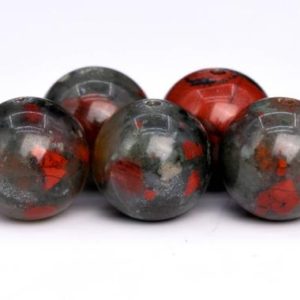 Shop Bloodstone Round Beads! Genuine Natural Blood Stone Gemstone Beads 4MM Gray and Red Round AAA Quality Loose Beads (102375) | Natural genuine round Bloodstone beads for beading and jewelry making.  #jewelry #beads #beadedjewelry #diyjewelry #jewelrymaking #beadstore #beading #affiliate #ad
