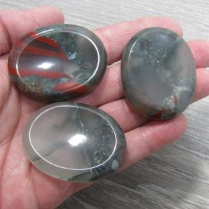Shop Bloodstone Stones & Crystals! African Bloodstone Worry Stone E42 | Natural genuine stones & crystals in various shapes & sizes. Buy raw cut, tumbled, or polished gemstones for making jewelry or crystal healing energy vibration raising reiki stones. #crystals #gemstones #crystalhealing #crystalsandgemstones #energyhealing #affiliate #ad