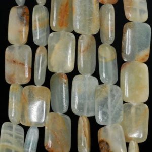 Shop Calcite Beads! 18x13mm Lemurian Aquatine Calcite Gemstone Blue Rectangle Loose Beads 16 inch Full Strand (90185512-858) | Natural genuine other-shape Calcite beads for beading and jewelry making.  #jewelry #beads #beadedjewelry #diyjewelry #jewelrymaking #beadstore #beading #affiliate #ad