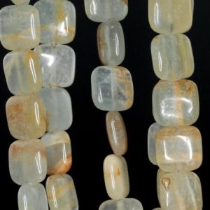 8mm Lemurian Aquatine Calcite Gemstone Blue Square Loose Beads 16 inch Full Strand (90185497-858) | Natural genuine other-shape Calcite beads for beading and jewelry making.  #jewelry #beads #beadedjewelry #diyjewelry #jewelrymaking #beadstore #beading #affiliate #ad