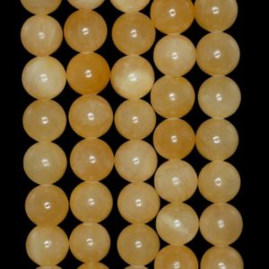 10mm Honey Calcite Gemstone Yellow Round 10mm Loose Beads 7.5 inch Half Strand (90183145-77) | Natural genuine beads Array beads for beading and jewelry making.  #jewelry #beads #beadedjewelry #diyjewelry #jewelrymaking #beadstore #beading #affiliate #ad