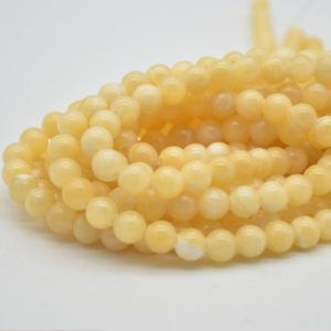 Large Hole (2mm) Beads – Natural Yellow Calcite Semi-precious Gemstone Round Beads – 8mm – 15" strand | Natural genuine beads Array beads for beading and jewelry making.  #jewelry #beads #beadedjewelry #diyjewelry #jewelrymaking #beadstore #beading #affiliate #ad