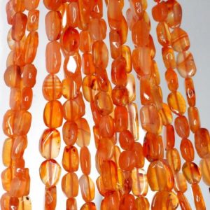 Shop Carnelian Chip & Nugget Beads! 6×4-10x6mm Red Carnelian Gemstone Red Orange Pebble Nugget Loose Beads 14 inch Full Strand (90185017-893) | Natural genuine chip Carnelian beads for beading and jewelry making.  #jewelry #beads #beadedjewelry #diyjewelry #jewelrymaking #beadstore #beading #affiliate #ad