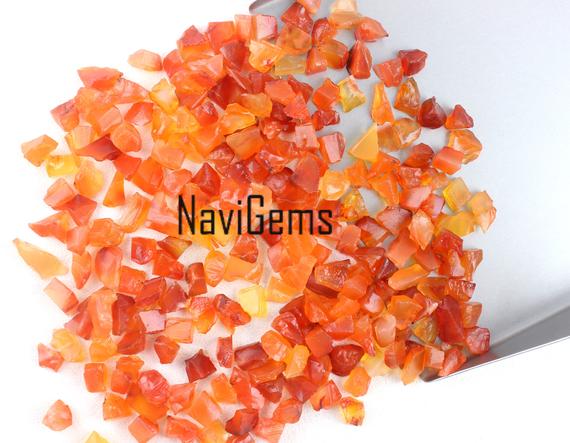 Aaa Quality 50 Pieces Natural Carnelian Rough,loose Gemstone,6-8 Mm Approx,rough Gemstone,carnelian Rough,making Jewelry,undrilled,wholesale