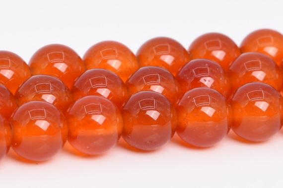 Orange Red Carnelian Beads Grade Aaa Genuine Natural Gemstone Round Loose Beads 6mm 8mm 10mm Bulk Lot Options