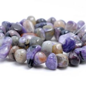 Shop Charoite Chip & Nugget Beads! 10-12MM  Genuine Charoite Gemstone Pebble Nugget Granule Loose Beads 16 inch Full Strand (80002198-A13) | Natural genuine chip Charoite beads for beading and jewelry making.  #jewelry #beads #beadedjewelry #diyjewelry #jewelrymaking #beadstore #beading #affiliate #ad