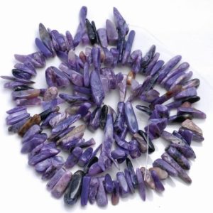 Shop Charoite Beads! 11-14MM  Genuine Charoite Gemstone Stick Pebble Chip Loose Beads 15.5 inch  (80001886-A23) | Natural genuine beads Charoite beads for beading and jewelry making.  #jewelry #beads #beadedjewelry #diyjewelry #jewelrymaking #beadstore #beading #affiliate #ad
