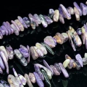 Shop Charoite Beads! 12-24×3-5MM Charoite Beads Stick Pebble Chip Grade A Genuine Natural Gemstone Loose Beads 15.5" / 7.5“ Bulk Lot Options (111252) | Natural genuine beads Charoite beads for beading and jewelry making.  #jewelry #beads #beadedjewelry #diyjewelry #jewelrymaking #beadstore #beading #affiliate #ad