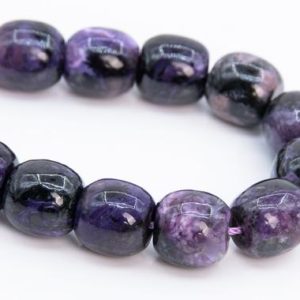 Shop Charoite Bead Shapes! 11x11MM Dark Color Charoite Beads Barrel Drum Grade AA Genuine Natural Russia Gemstone Loose Beads 7.5" Bulk Lot Options (108994h-2841) | Natural genuine other-shape Charoite beads for beading and jewelry making.  #jewelry #beads #beadedjewelry #diyjewelry #jewelrymaking #beadstore #beading #affiliate #ad