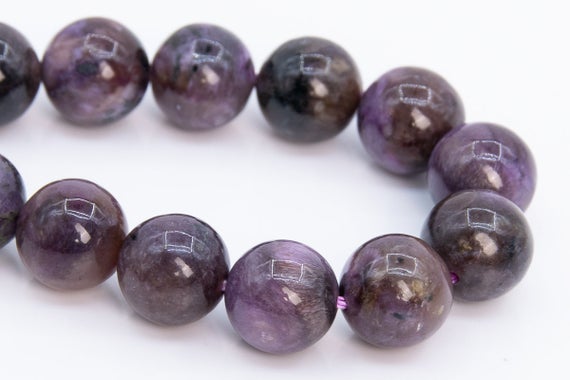 10mm Deep Color Charoite Beads Russia Grade Ab Genuine Natural Gemstone Half Strand Round Loose Beads 7.5" Bulk Lot Options (108963h-2833)