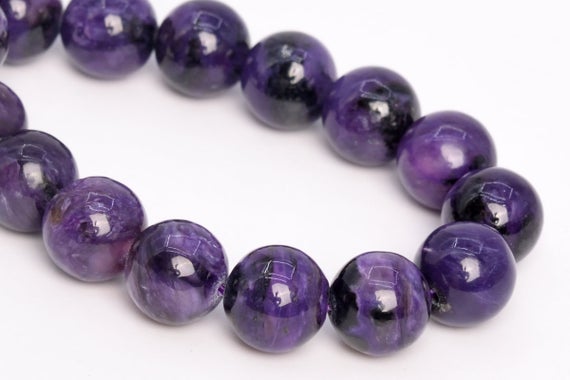 11mm Dark Color Charoite Beads Russia Grade Aa Genuine Natural Gemstone Half Strand Round Loose Beads 7.5" Bulk Lot Options (108975h-2836)