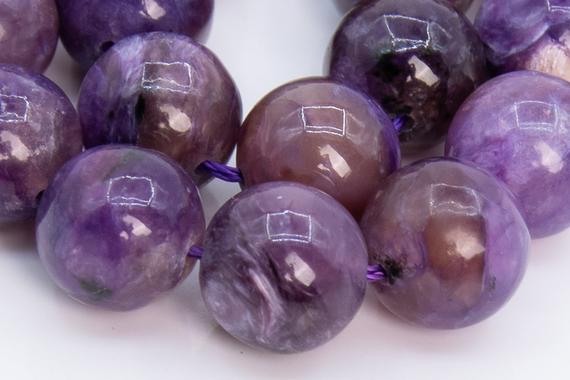 19 Pcs - 10mm Multicolor Charoite Beads Russia Grade A Genuine Natural Round Gemstone Loose Beads (108965)