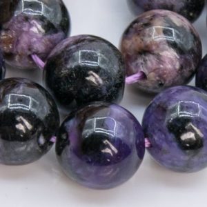 Shop Charoite Round Beads! 38 / 19 Pcs – 10MM Dark Color Charoite Beads Russia Grade A Genuine Natural Round Gemstone Loose Beads (108967) | Natural genuine round Charoite beads for beading and jewelry making.  #jewelry #beads #beadedjewelry #diyjewelry #jewelrymaking #beadstore #beading #affiliate #ad