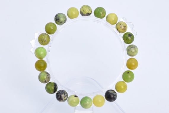 8mm Chrysoprase / Australian Jade Beads Bracelet Grade A Genuine Natural Round Gemstone 7" Bulk Lot Options (106675h-2021)