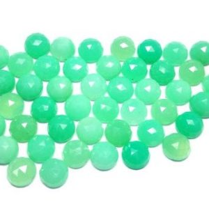 Shop Chrysoprase Cabochons! 10 pieces 5mm Chrysoprase Rosecut Round gemstone, Natural Chrysoprase Round RoseCut Cabochon Gemstone, CHRYSOPRASE Rose cut Round Cabochon | Natural genuine stones & crystals in various shapes & sizes. Buy raw cut, tumbled, or polished gemstones for making jewelry or crystal healing energy vibration raising reiki stones. #crystals #gemstones #crystalhealing #crystalsandgemstones #energyhealing #affiliate #ad