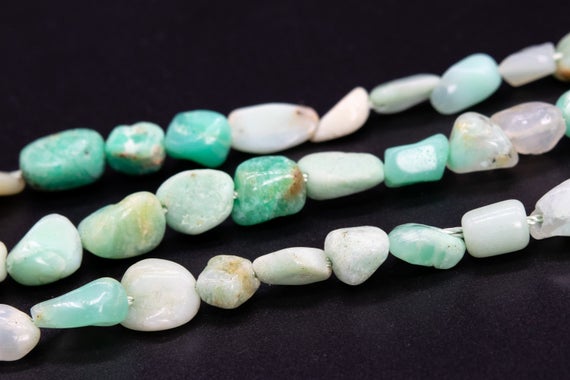 3-8mm Chrysoprase / Australian Jade Beads Pebble Chips Grade A Genuine Natural Gemstone Loose Beads 15.5" / 7.5" Bulk Lot Options (115614)