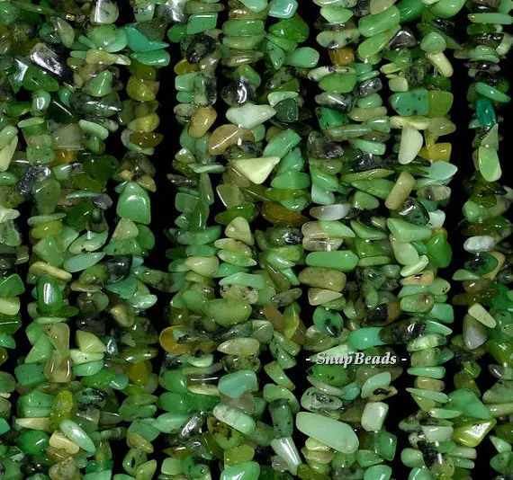 6x3mm-4x2mm Chrysoprase Gemstone Green Pebble Chips Loose Beads 15.5 Inch Full Strand Lot 1,2,6,12 And 50 (90188750-83)