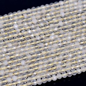 2MM Milky Yellow Citrine Beads Grade A Genuine Natural Gemstone Full Strand Faceted Round Loose Beads 15.5" Bulk Lot Options (107379-2380) | Natural genuine beads Array beads for beading and jewelry making.  #jewelry #beads #beadedjewelry #diyjewelry #jewelrymaking #beadstore #beading #affiliate #ad