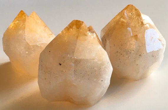 Citrine Point With Natural Sides, Free Standing, Healing Crystals And Stones, Promotes Positive Energy
