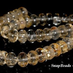 12x8mm Citrine Quartz Gemstone Rondelle Loose Beads 7.5 inch Half Strand (90191293-B17-530) | Natural genuine rondelle Citrine beads for beading and jewelry making.  #jewelry #beads #beadedjewelry #diyjewelry #jewelrymaking #beadstore #beading #affiliate #ad