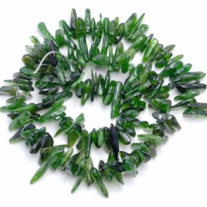 Shop Diopside Chip & Nugget Beads! 11-14MM  Diopside Gemstone Stick Pebble Chip Loose Beads 15.5 inch  (80001881-A23) | Natural genuine chip Diopside beads for beading and jewelry making.  #jewelry #beads #beadedjewelry #diyjewelry #jewelrymaking #beadstore #beading #affiliate #ad