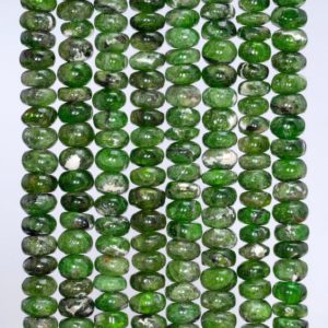 Shop Diopside Rondelle Beads! 5x3mm Chrome Diopside Gemstone Grade A Deep Green Rondelle Loose Beads 7.5 inch Half Strand (80004179-912) | Natural genuine rondelle Diopside beads for beading and jewelry making.  #jewelry #beads #beadedjewelry #diyjewelry #jewelrymaking #beadstore #beading #affiliate #ad