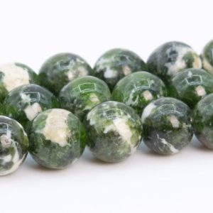 4-5MM Snow Cover Chrome Diopside Beads Grade AA Genuine Natural Gemstone Round Beads 15" / 7.5" Bulk Lot Options (111185) | Natural genuine round Diopside beads for beading and jewelry making.  #jewelry #beads #beadedjewelry #diyjewelry #jewelrymaking #beadstore #beading #affiliate #ad