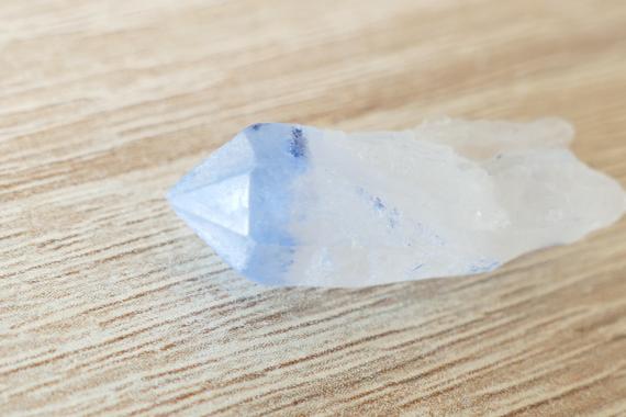 Rare Dumortierite Quartz Crystal Specimen Unpolished Natural