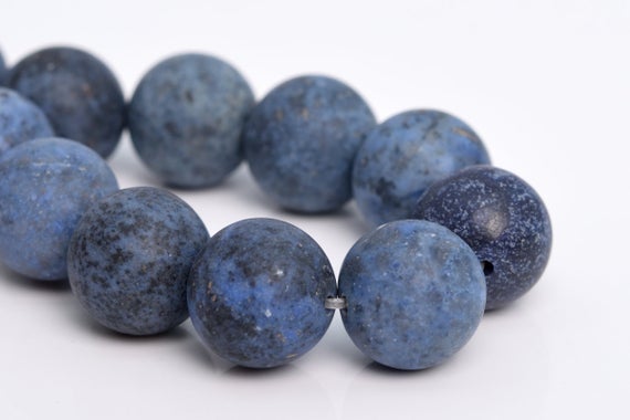 12mm Matte Blue Dumortierite Beads Grade Aa Genuine Natural Gemstone Half Strand Round Loose Beads 7.5" Bulk Lot 1,3,5,10,50 (105296h-1500)