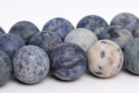 12mm Matte Blue Dumortierite Beads Grade Aaa Genuine Natural Gemstone Full Strand Round Loose Beads 15.5" Bulk Lot 1,3,5,10,50 (105312-1509)