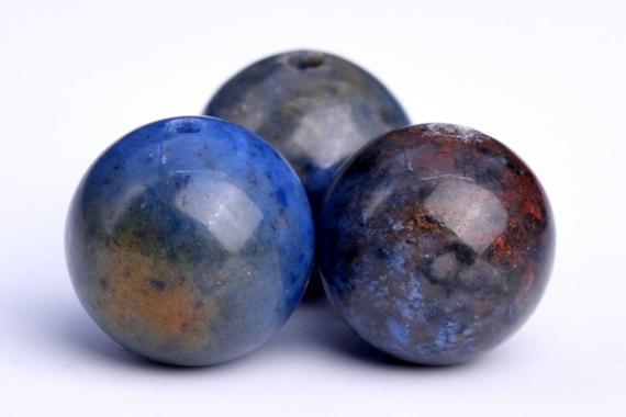 Genuine Natural Dumortierite Gemstone Beads 8mm Multicolor Round Aaa Quality Loose Beads (104148)