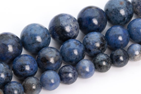 Blue Dumortierite Beads Grade Aa Genuine Natural Gemstone Round Loose Beads 6mm 8mm 12mm Bulk Lot Options
