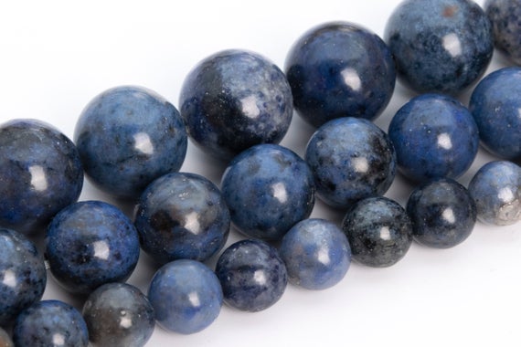 Blue Dumortierite Beads Grade Aa Genuine Natural Gemstone Round Loose Beads 4mm 6mm 8mm 10mm 12mm Bulk Lot Options