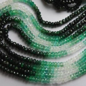 Shop Emerald Beads! 16 Inches Strand, aaa Quality, Natural Emerald Faceted Rondelles, Size 3-4mm, Super Wholsale Prices | Natural genuine beads Emerald beads for beading and jewelry making.  #jewelry #beads #beadedjewelry #diyjewelry #jewelrymaking #beadstore #beading #affiliate #ad