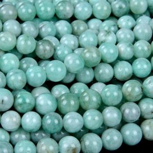 Shop Emerald Beads! Mint Green Genuine 100% Colombia Emerald Rare Precious Gemstone Grade AAA Round 5MM 6MM 7MM 9MM 10MM 11MM 12MM 13MM Loose Beads (D74) | Natural genuine beads Emerald beads for beading and jewelry making.  #jewelry #beads #beadedjewelry #diyjewelry #jewelrymaking #beadstore #beading #affiliate #ad
