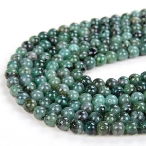 Shop Emerald Round Beads! Natural Colombia Emerald Gemstone Grade AAA Round 3MM 4MM 5MM 6MM Beads (D70) | Natural genuine round Emerald beads for beading and jewelry making.  #jewelry #beads #beadedjewelry #diyjewelry #jewelrymaking #beadstore #beading #affiliate #ad