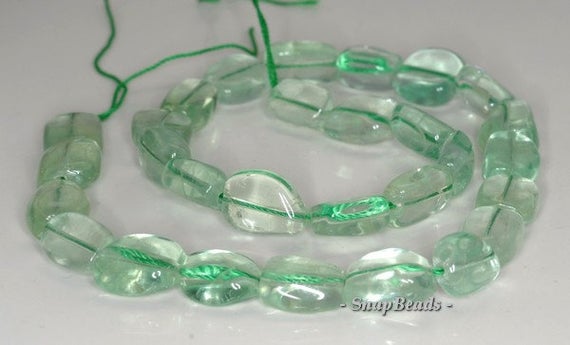 17x4mm Green Fluorite Gemstone Nugget Loose Beads 7 Inch Half Strand (90144117-b24-542)