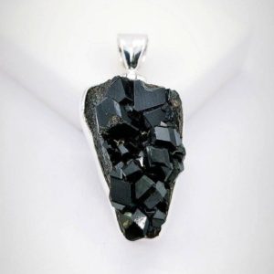 Russian Black Garnet Pendant, Melanite, Sterling Silver, Raw Crystal, Father's Day Gift, Women & Men Pendant, Gift for Mom, Christmas gift | Natural genuine Gemstone pendants. Buy crystal jewelry, handmade handcrafted artisan jewelry for women.  Unique handmade gift ideas. #jewelry #beadedpendants #beadedjewelry #gift #shopping #handmadejewelry #fashion #style #product #pendants #affiliate #ad